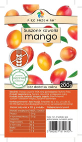 FÜNF ÄNDERUNGEN Mango getrocknete Stücke 200g - Biolaboratorium